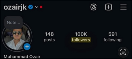 After — 30.2K → 100K followers