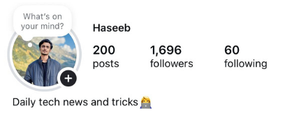 After — 322 → 1,696 followers