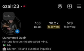 Before — 30.2K → 100K followers