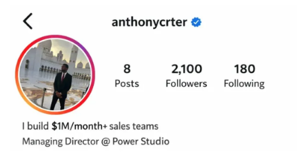 Before — 2,100 → 51.5K followers